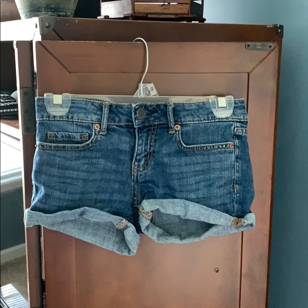 Aeropostale Midi Blue Jean Shorts